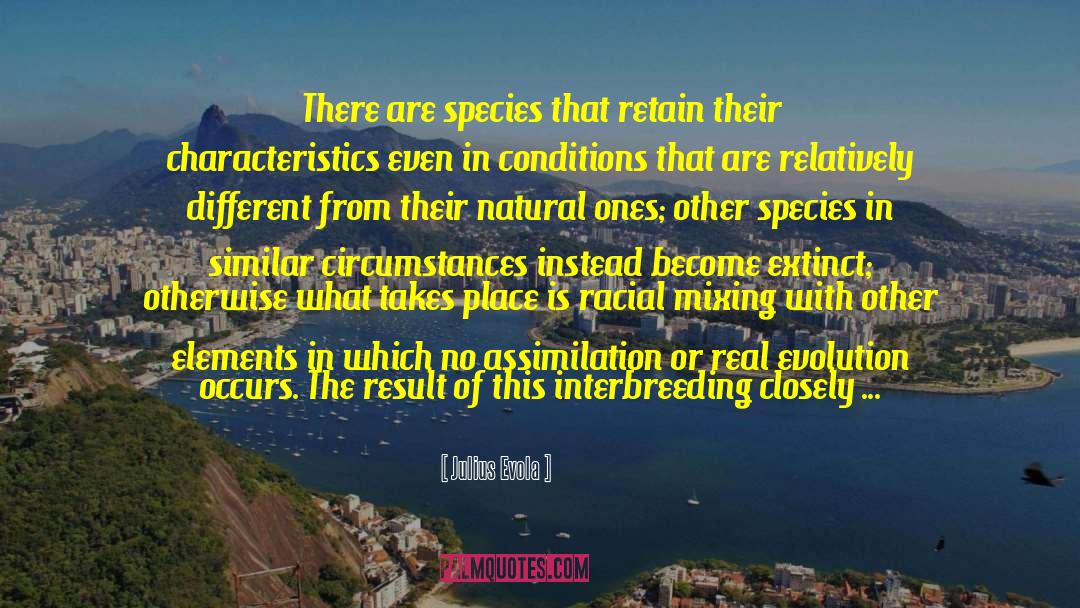 Julius Evola Quotes: There are species that retain