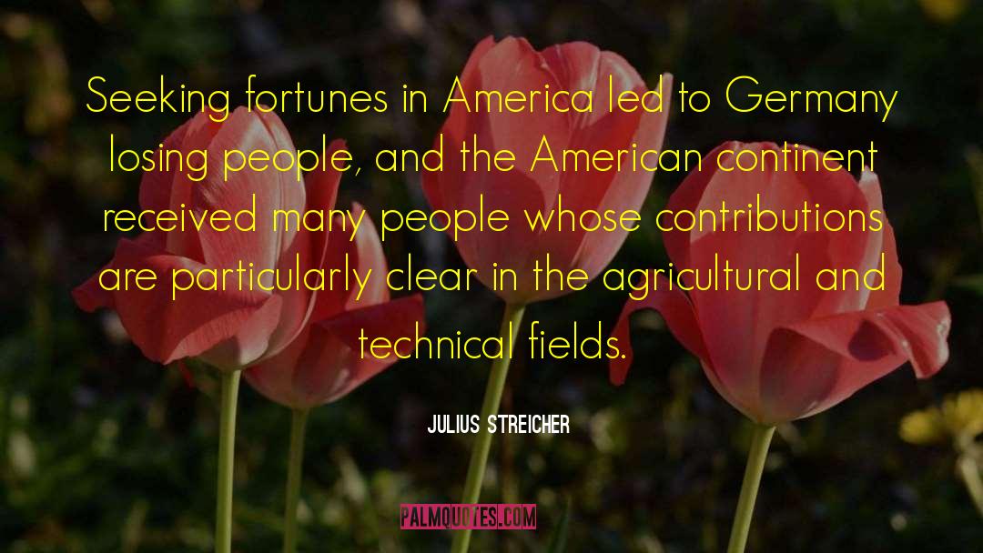 Julius Streicher Quotes: Seeking fortunes in America led