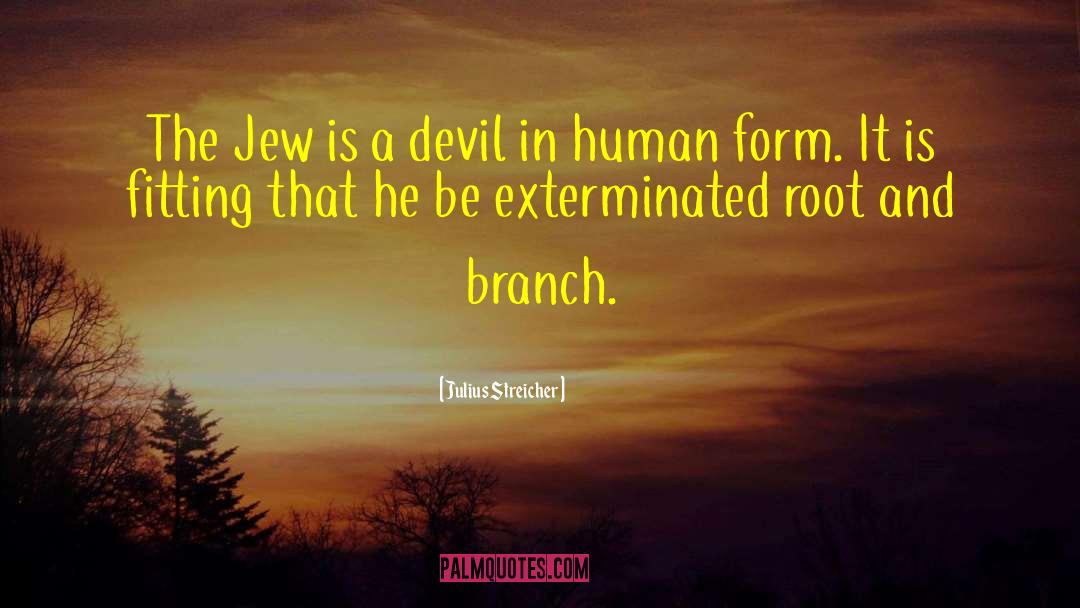 Julius Streicher Quotes: The Jew is a devil