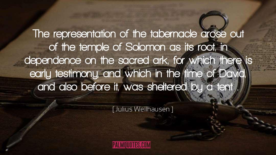 Julius Wellhausen Quotes: The representation of the tabernacle