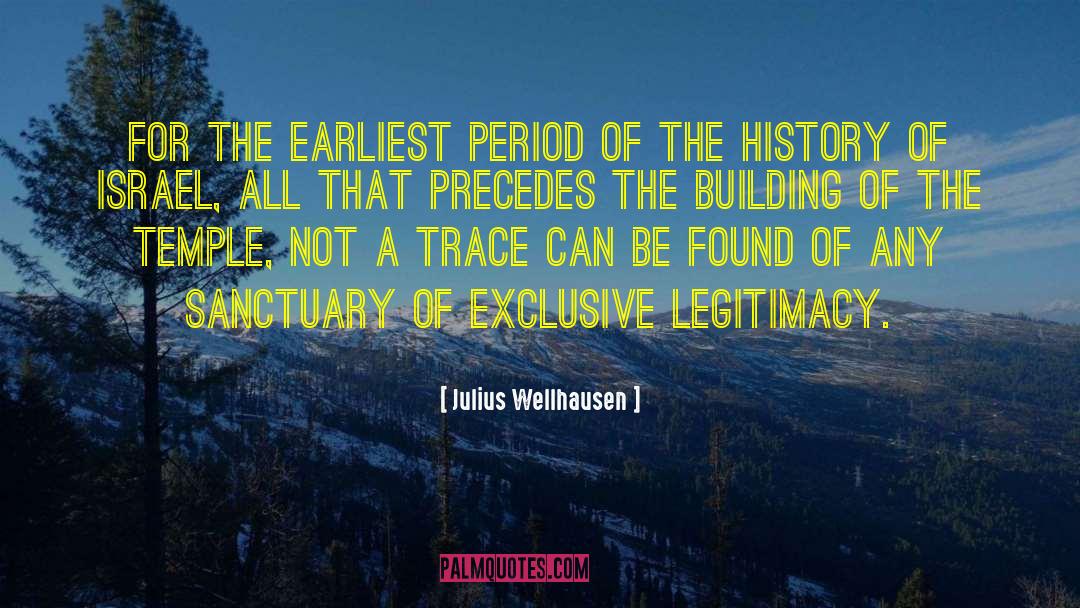 Julius Wellhausen Quotes: For the earliest period of