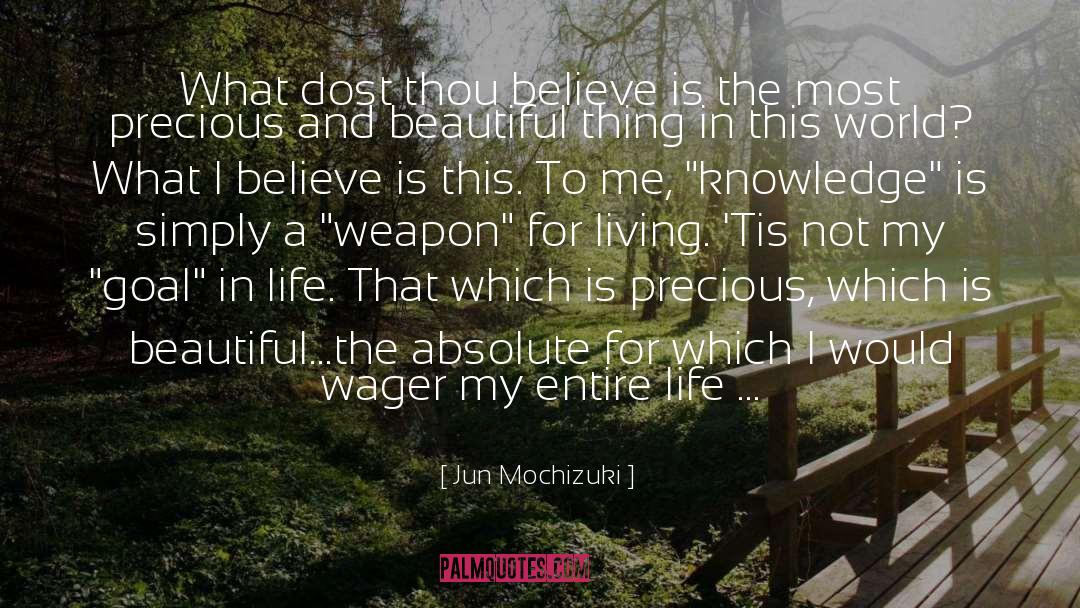 Jun Mochizuki Quotes: What dost thou believe is