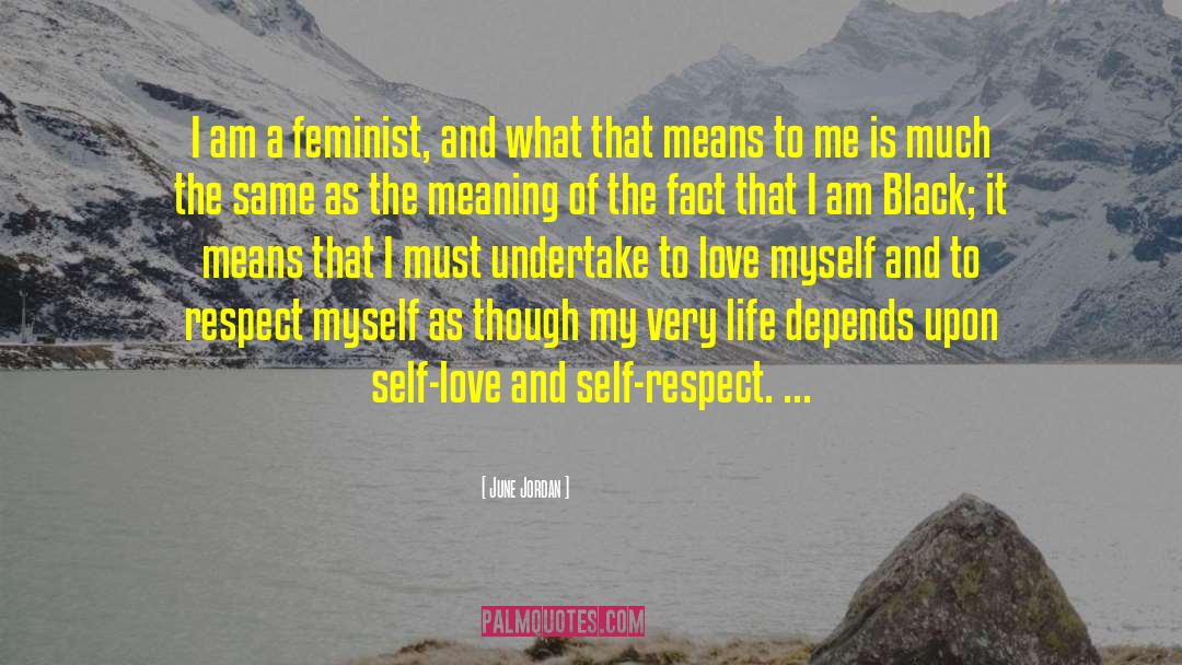 June Jordan Quotes: I am a feminist, and