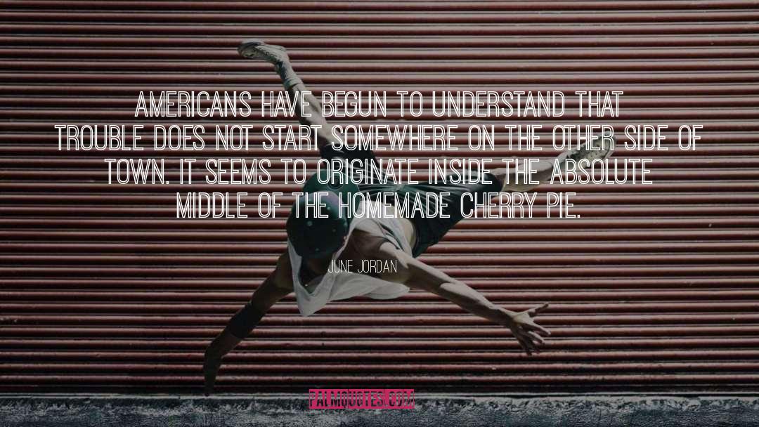 June Jordan Quotes: Americans have begun to understand