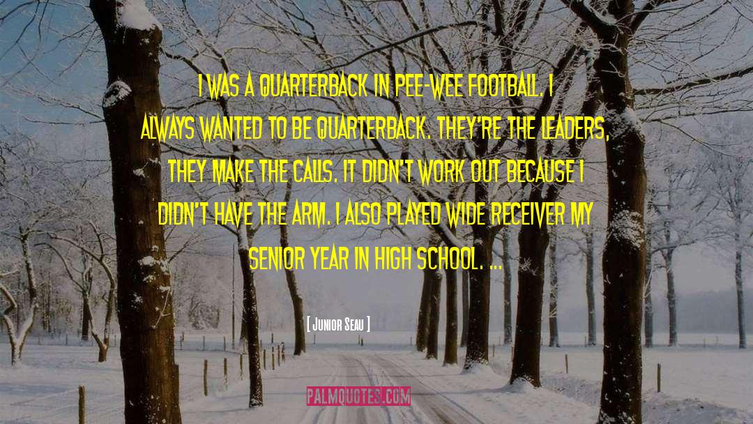 Junior Seau Quotes: I was a quarterback in
