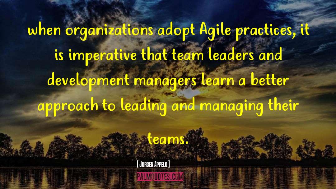 Jurgen Appelo Quotes: when organizations adopt Agile practices,