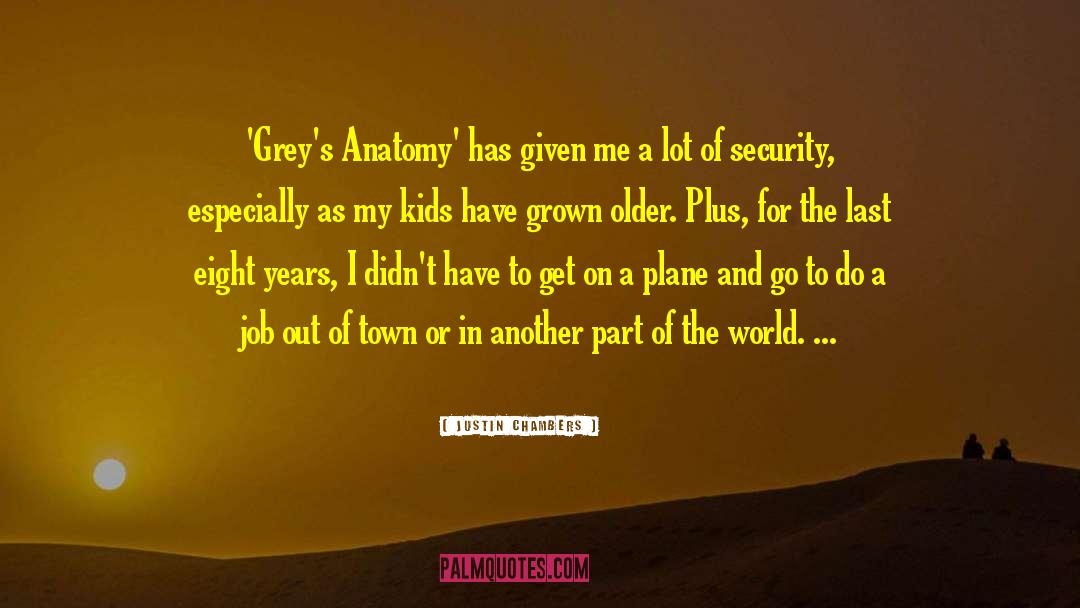 Justin Chambers Quotes: 'Grey's Anatomy' has given me