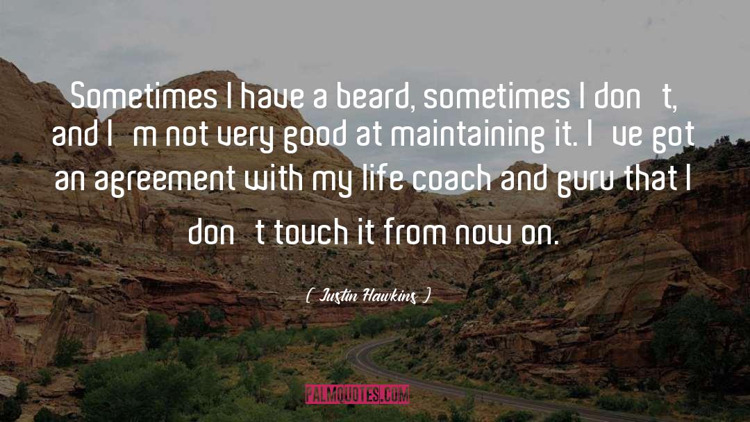 Justin Hawkins Quotes: Sometimes I have a beard,