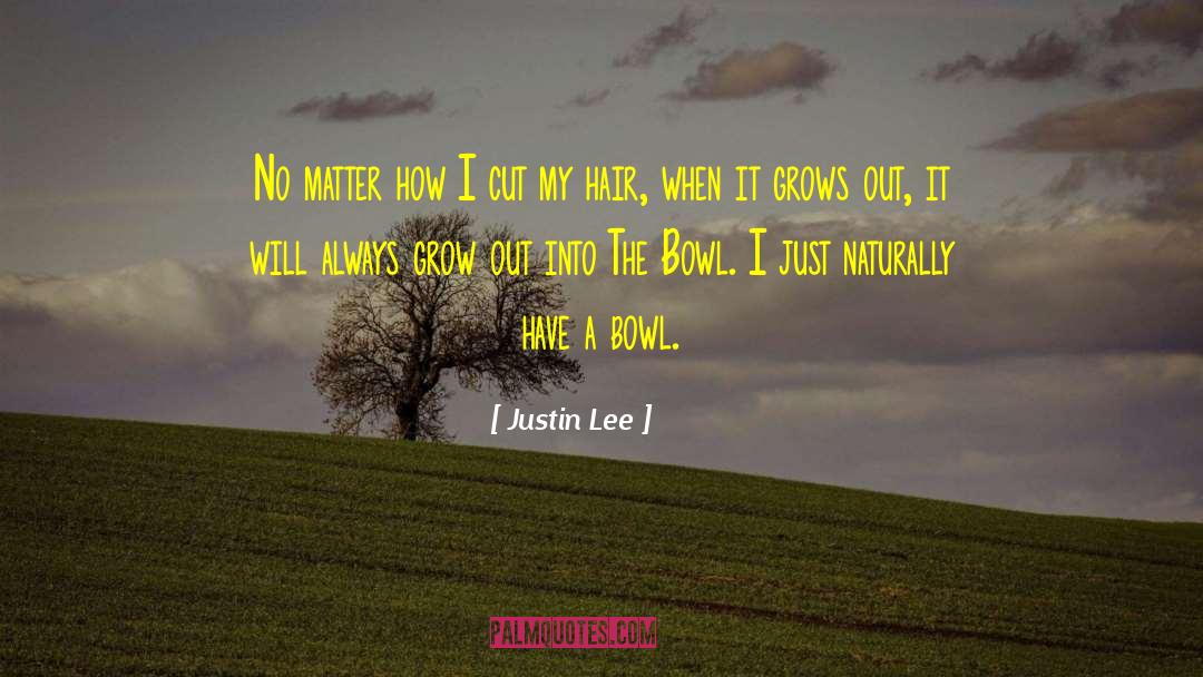 Justin Lee Quotes: No matter how I cut