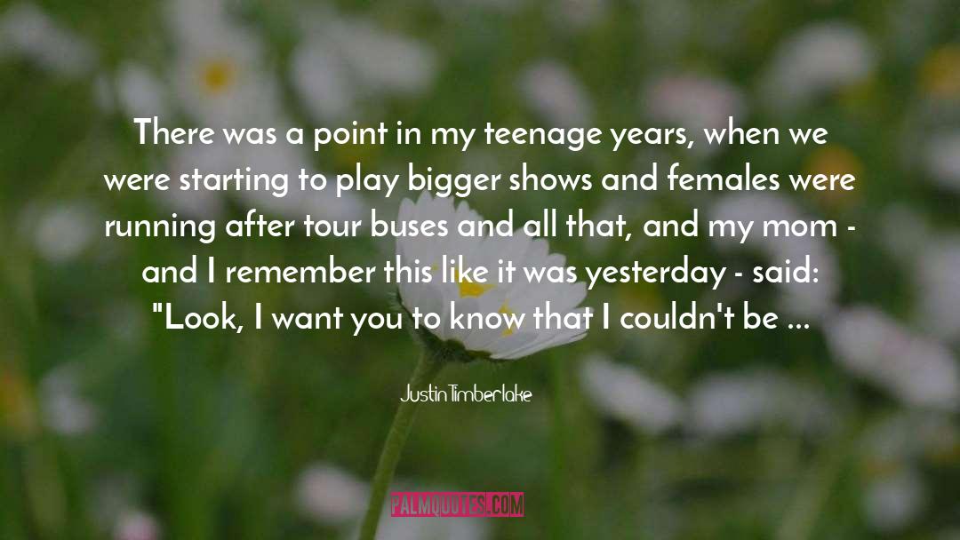 Justin Timberlake Quotes: There was a point in