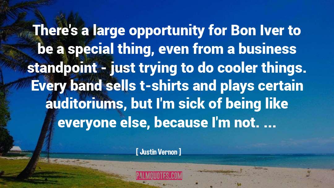 Justin Vernon Quotes: There's a large opportunity for