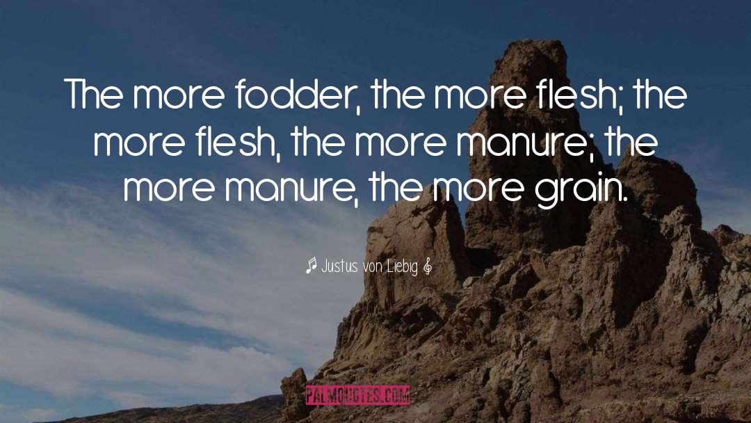 Justus Von Liebig Quotes: The more fodder, the more