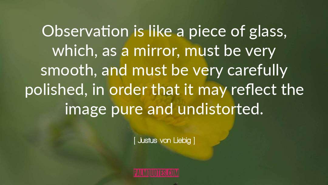 Justus Von Liebig Quotes: Observation is like a piece