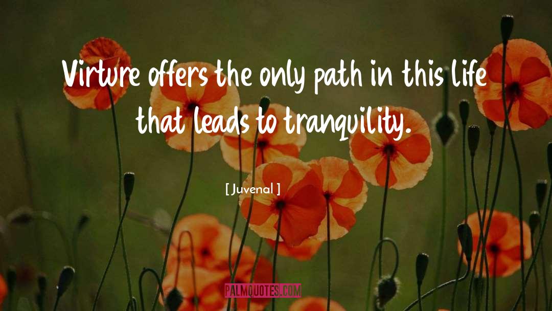 Juvenal Quotes: Virture offers the only path