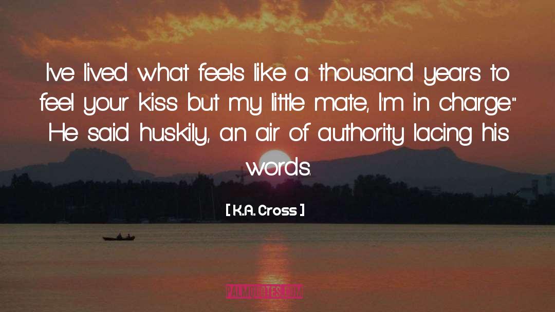 K.A. Cross Quotes: I've lived what feels like