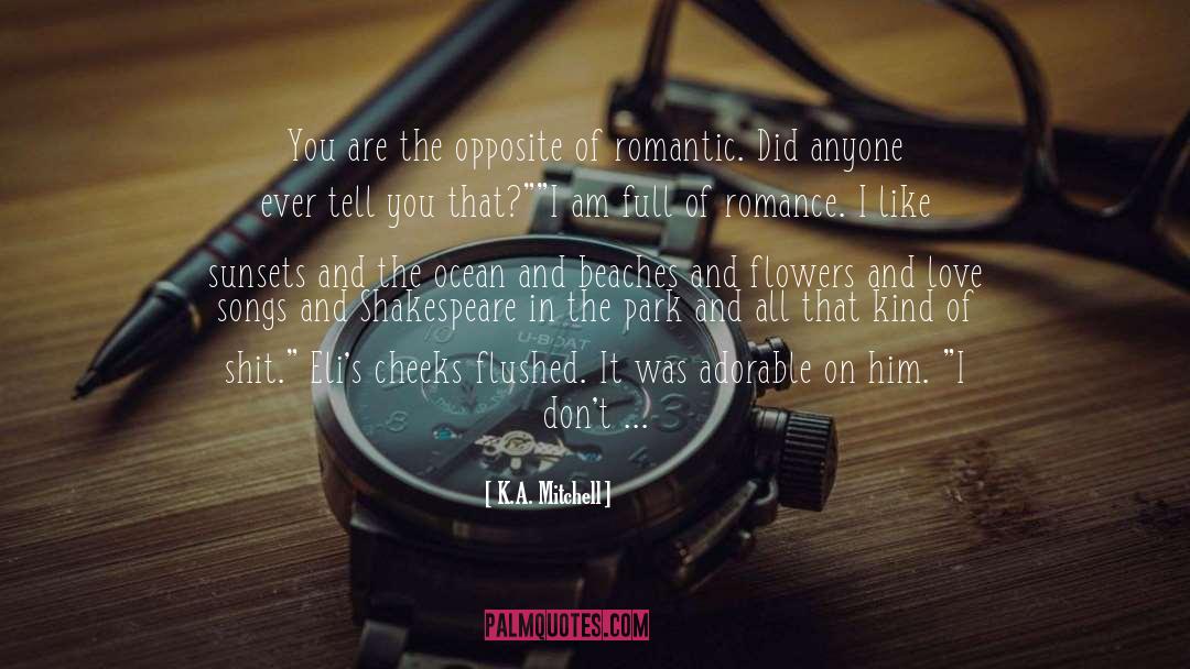 K.A. Mitchell Quotes: You are the opposite of