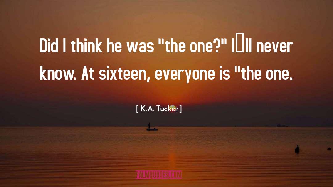 K.A. Tucker Quotes: Did I think he was