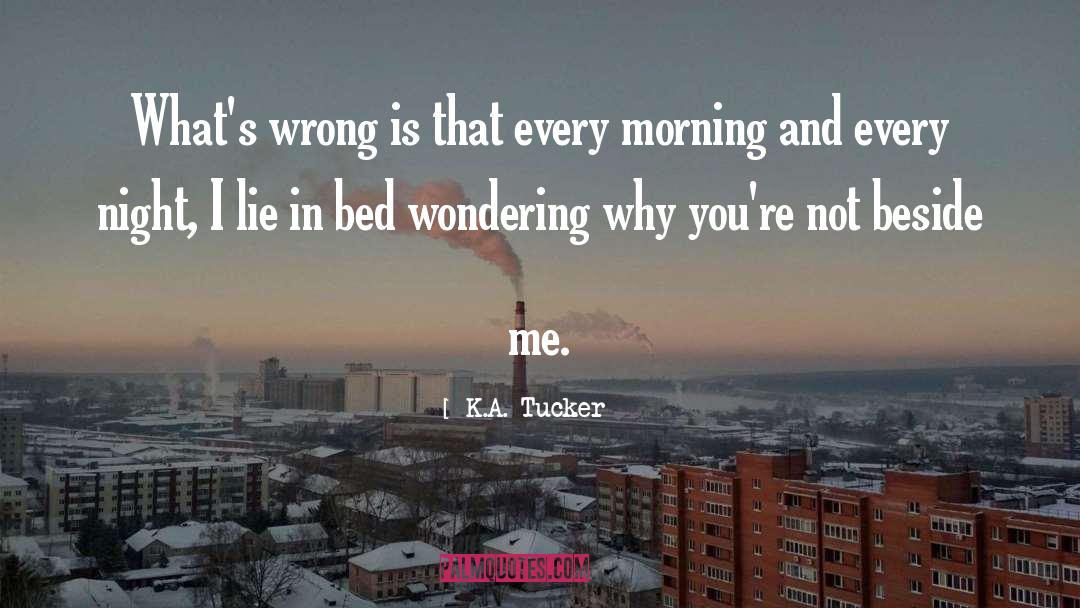 K.A. Tucker Quotes: What's wrong is that every