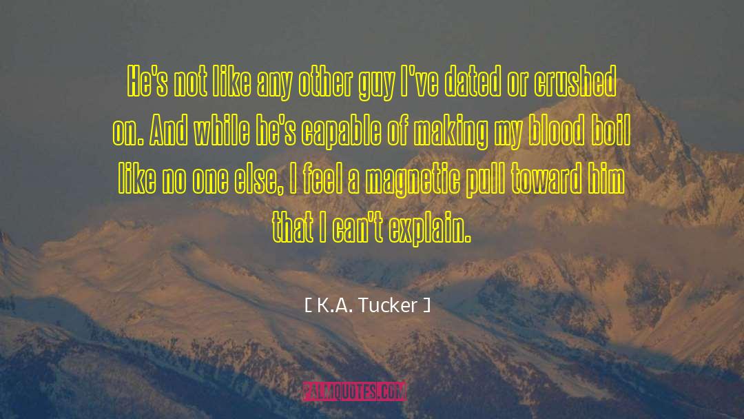 K.A. Tucker Quotes: He's not like any other