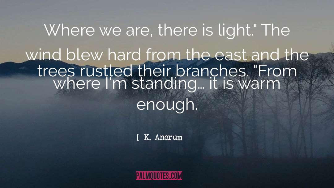 K. Ancrum Quotes: Where we are, there is