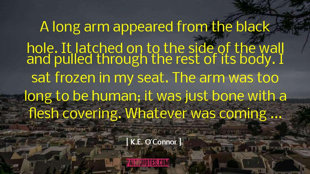 K.E. O'Connor Quotes: A long arm appeared from