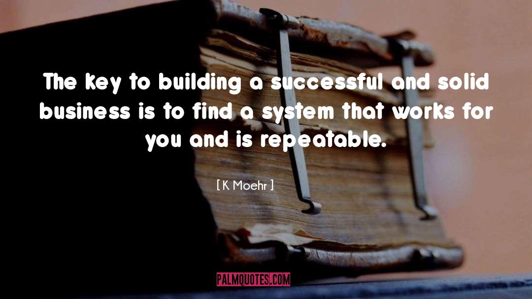 K Moehr Quotes: The key to building a