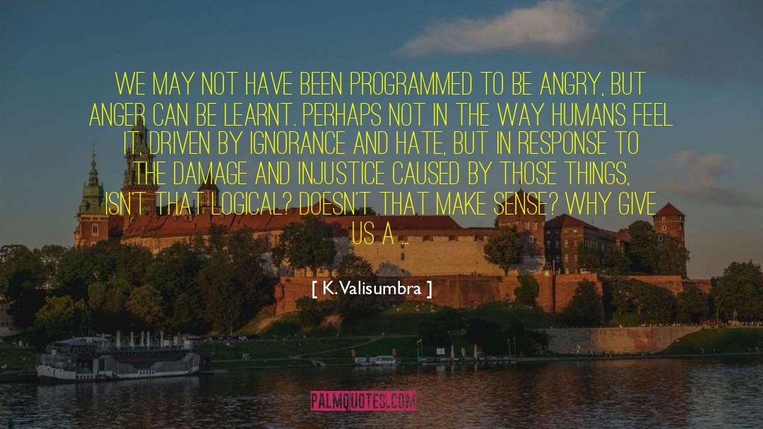 K. Valisumbra Quotes: We may not have been