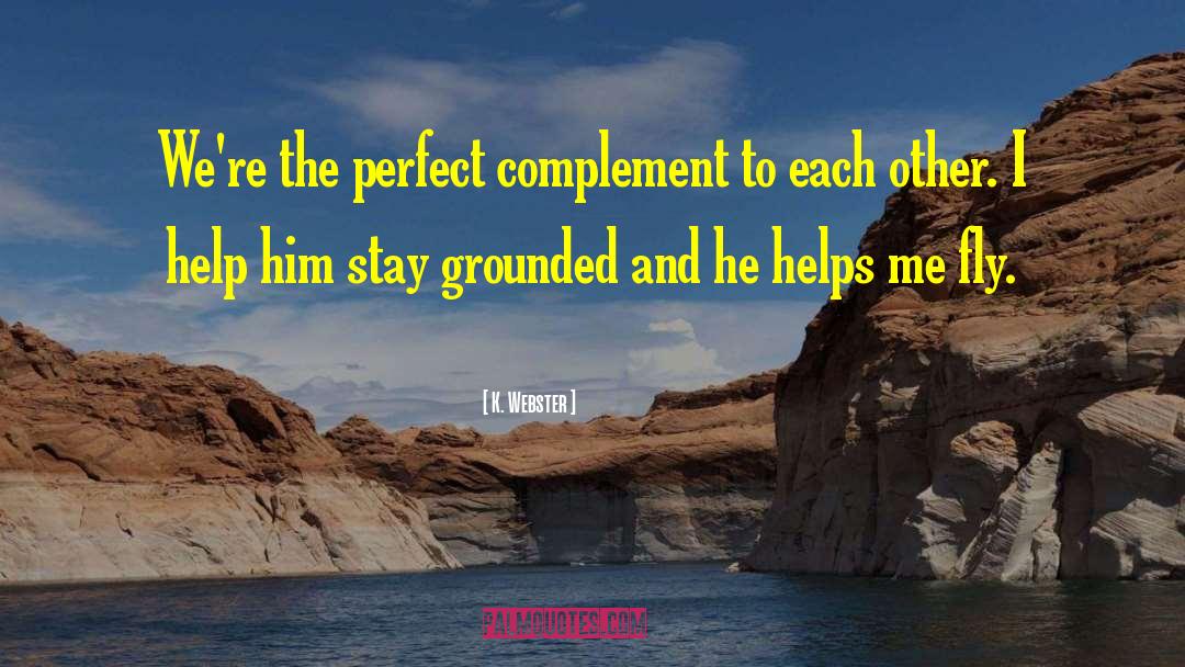 K. Webster Quotes: We're the perfect complement to
