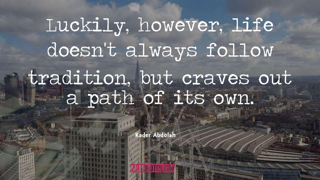 Kader Abdolah Quotes: Luckily, however, life doesn't always