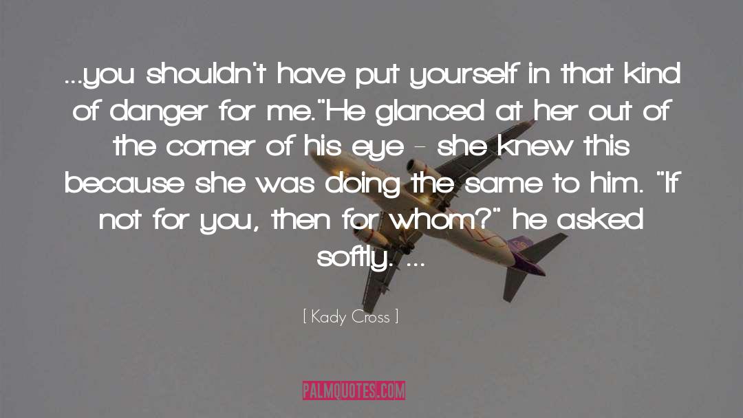 Kady Cross Quotes: ...you shouldn't have put yourself