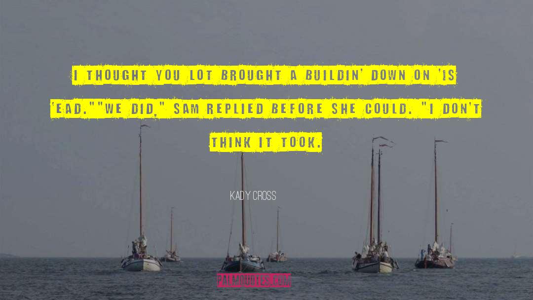 Kady Cross Quotes: I thought you lot brought