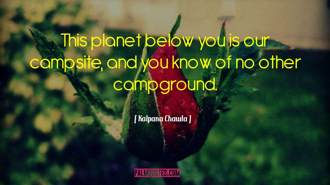 Kalpana Chawla Quotes: This planet below you is