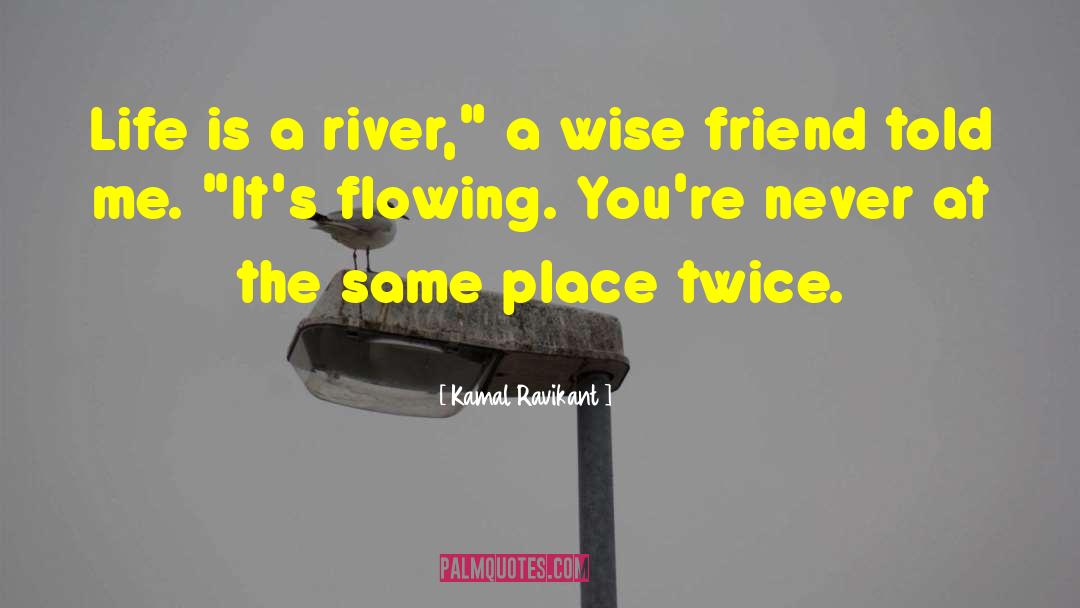 Kamal Ravikant Quotes: Life is a river,