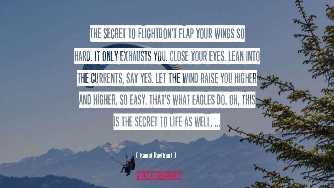 Kamal Ravikant Quotes: The Secret to Flight<br /><br