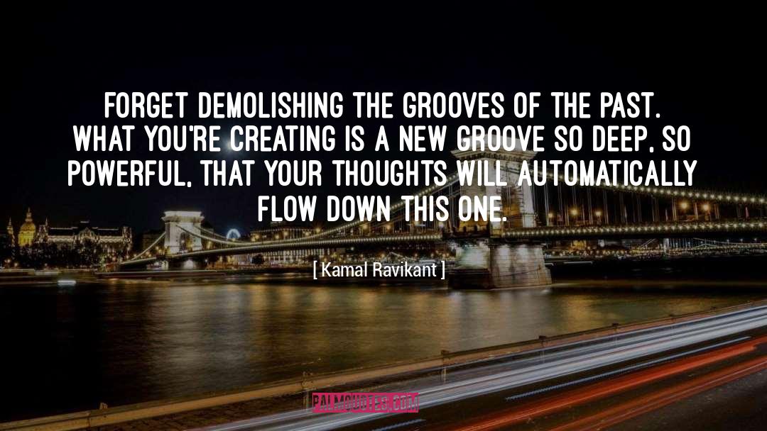 Kamal Ravikant Quotes: Forget demolishing the grooves of