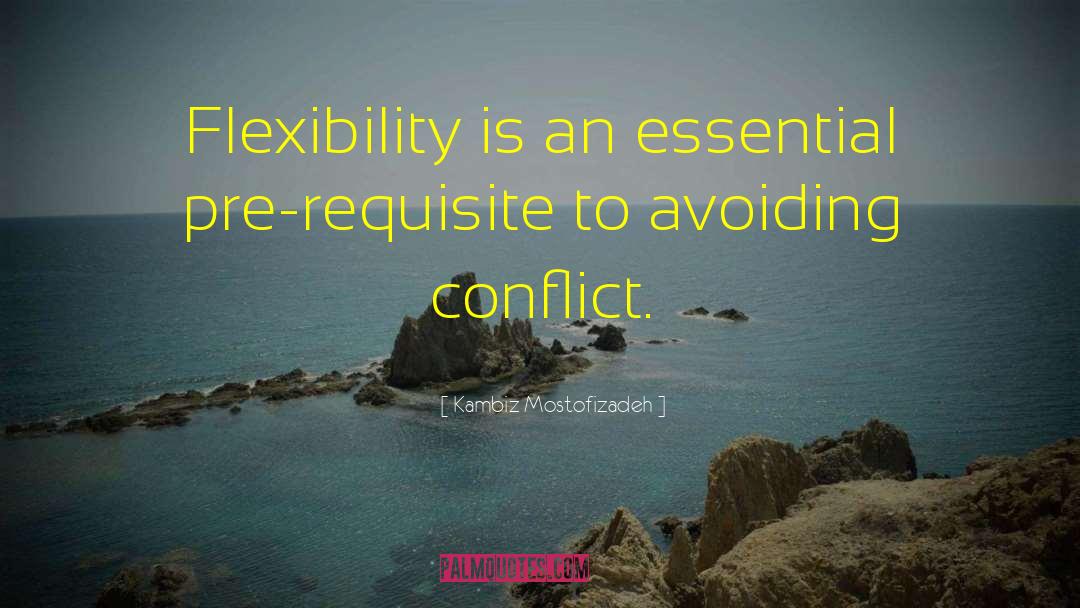 Kambiz Mostofizadeh Quotes: Flexibility is an essential pre-requisite