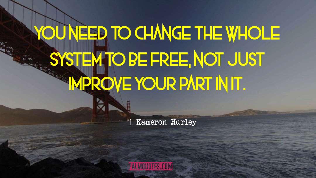 Kameron Hurley Quotes: You need to change the