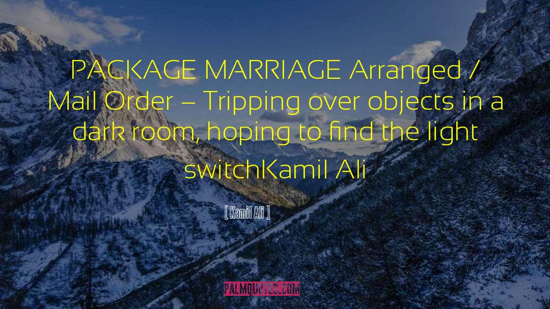 Kamil Ali Quotes: PACKAGE MARRIAGE <br /><br />Arranged