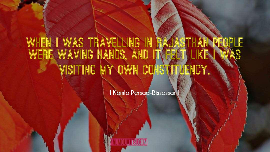 Kamla Persad-Bissessar Quotes: When I was travelling in