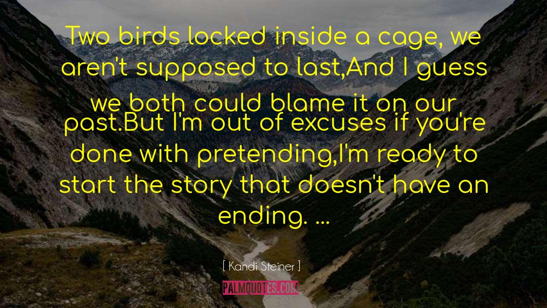 Kandi Steiner Quotes: Two birds locked inside a