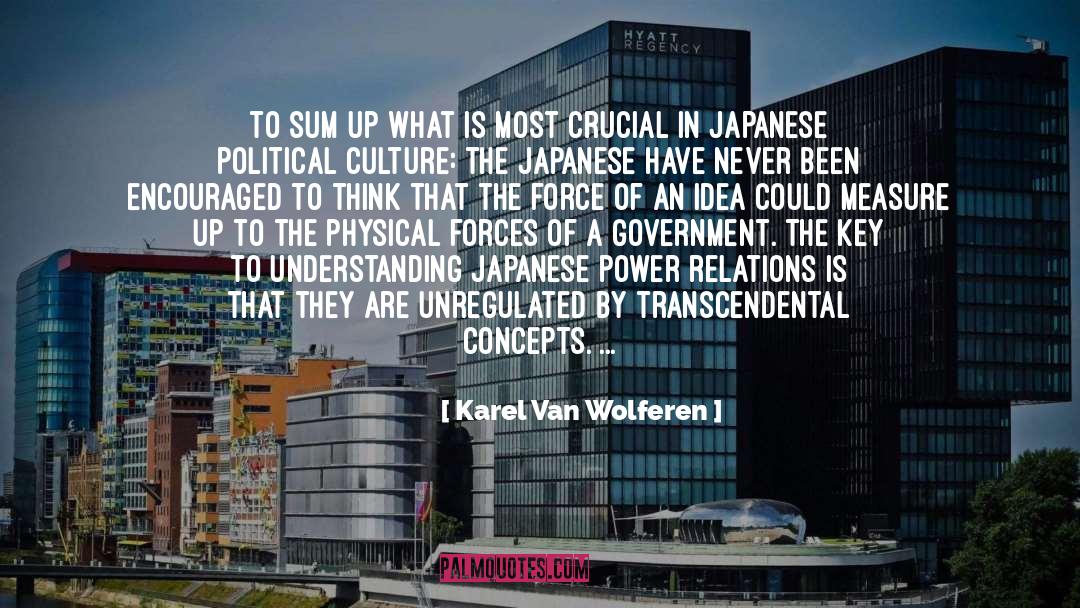 Karel Van Wolferen Quotes: To sum up what is