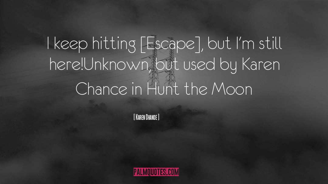 Karen Chance Quotes: I keep hitting [Escape], but