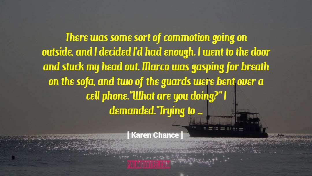 Karen Chance Quotes: There was some sort of