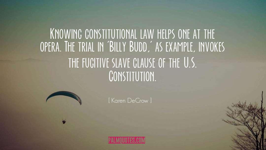 Karen DeCrow Quotes: Knowing constitutional law helps one