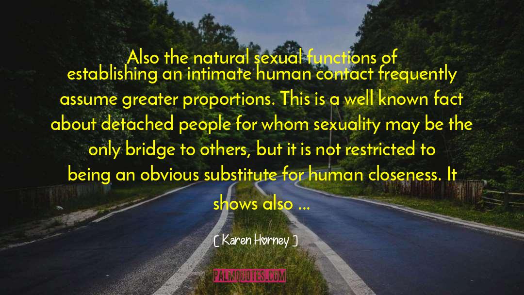 Karen Horney Quotes: Also the natural sexual functions