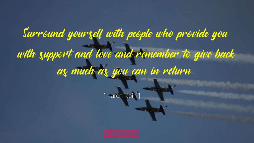 Karen Kain Quotes: Surround yourself with people who