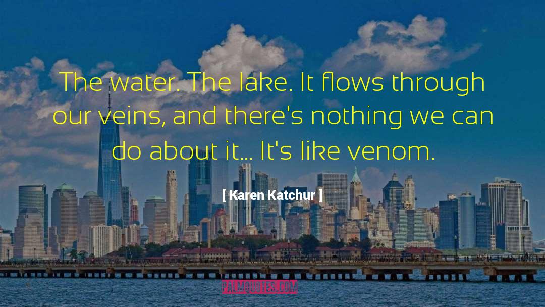 Karen Katchur Quotes: The water. The lake. It