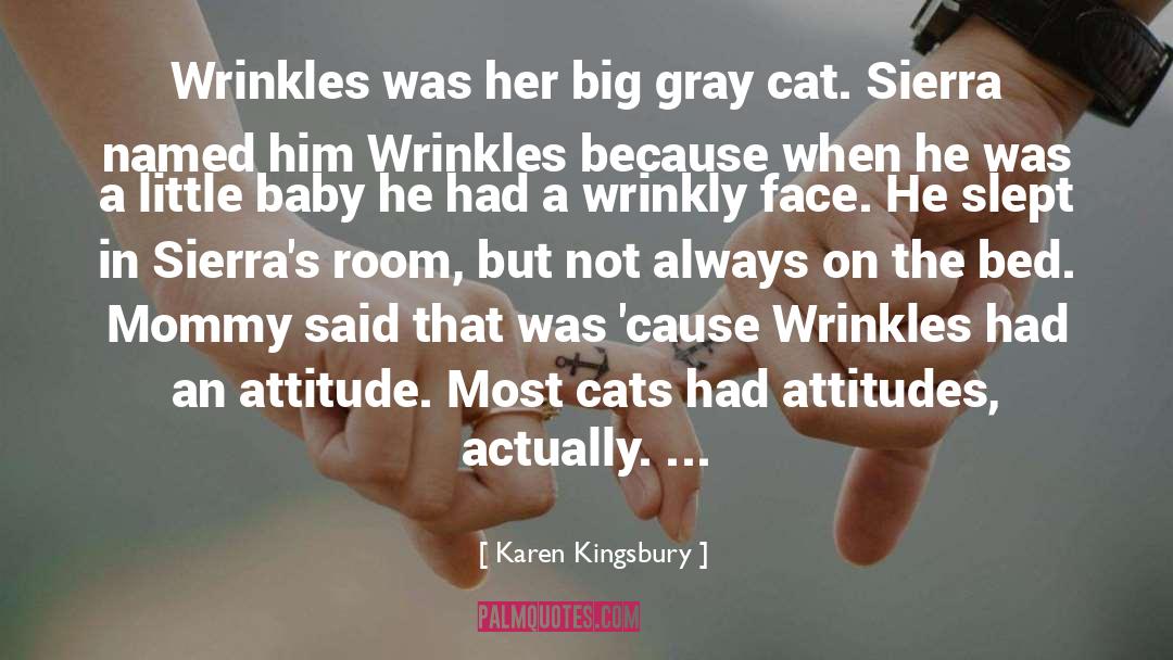 Karen Kingsbury Quotes: Wrinkles was her big gray