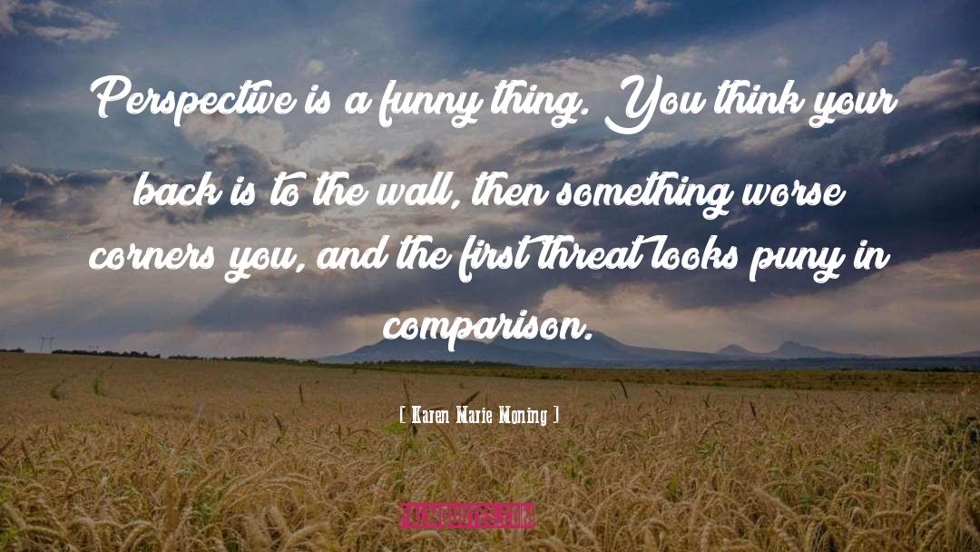 Karen Marie Moning Quotes: Perspective is a funny thing.