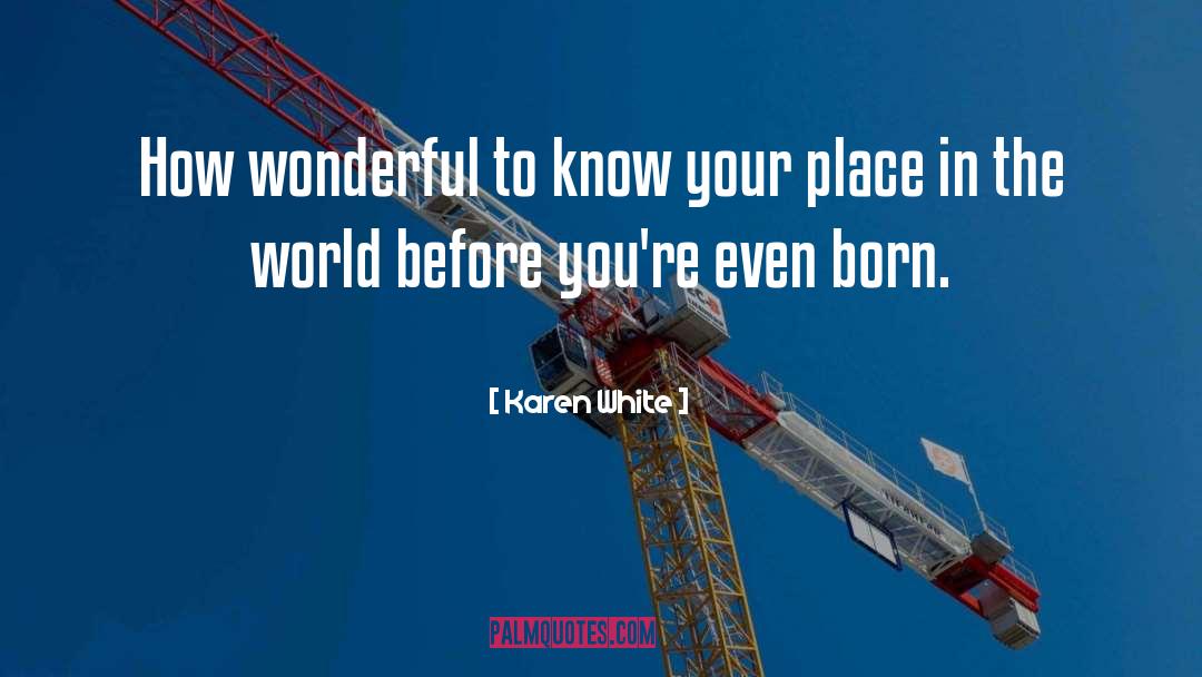 Karen White Quotes: How wonderful to know your